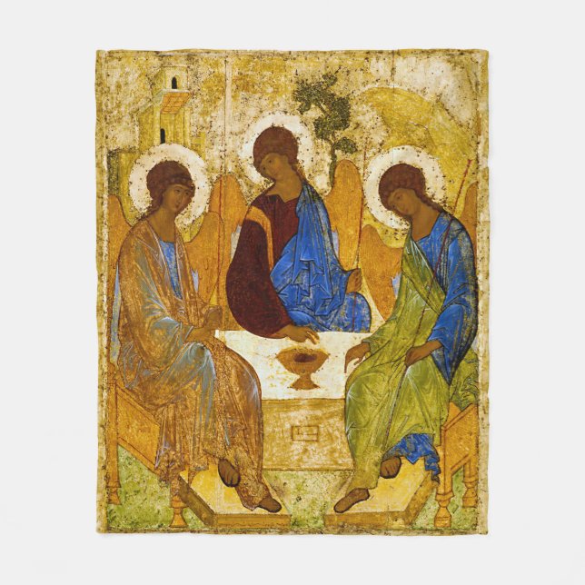 Cobertor De Velo Andrei Rublev, icon of the Trinity (Frente)
