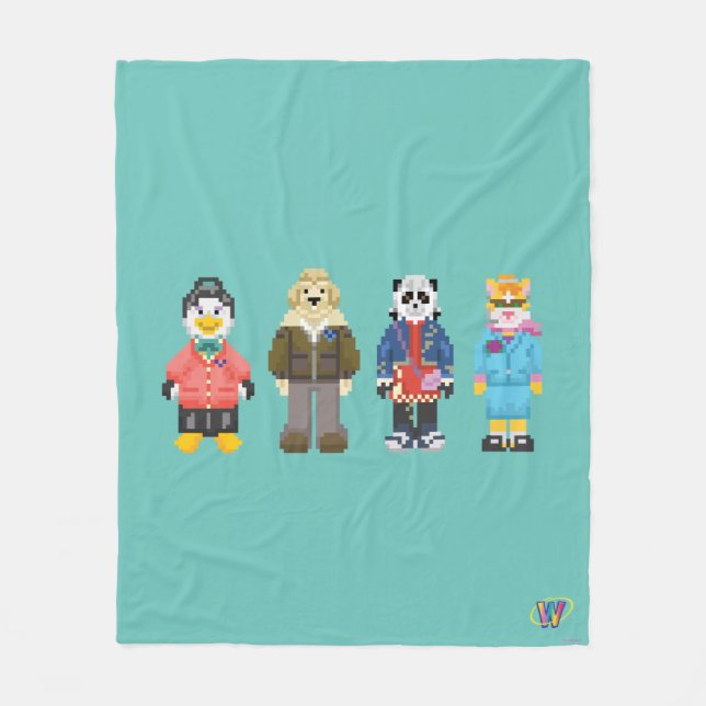 Cobertor De Velo Anfitriões do pixel de Webkinz (Frente)