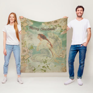 Cobertor De Velo Angel White Flowers Blue Sky