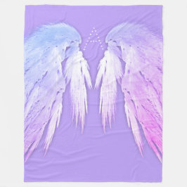 Cobertor De Velo ANGEL WINGS Fairy Purple Monograma