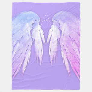 Cobertor De Velo ANGEL WINGS Fairy Purple Monograma