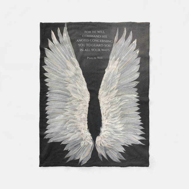 Cobertor De Velo Angel Wings Fleece Blanket (Frente)