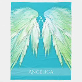 Cobertor De Velo ANGEL WINGS Monograma Nome fresco