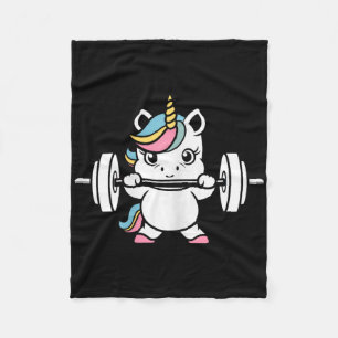 Cobertor De Velo Animais Fitness Musculação Unicórnio