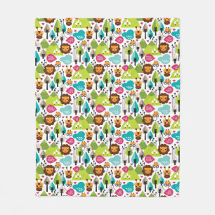 Cobertor De Velo animais selvagens retros do leão do safari dos