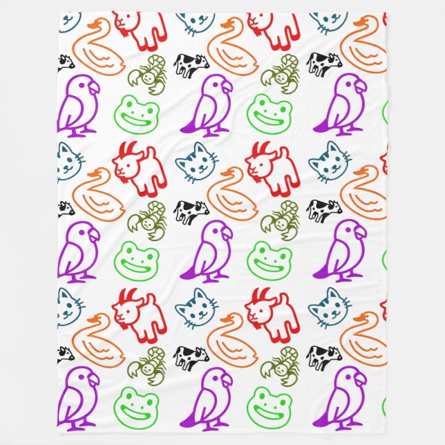 Cobertor De Velo Animal Blanket (Frente)