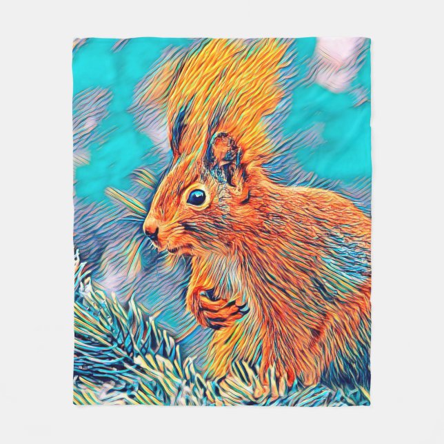 Cobertor De Velo AnimalMix_Squirrel_001 (Frente)