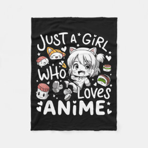 Cobertor De Velo Anime Para Garotas Adolescentes Apenas Uma Garota