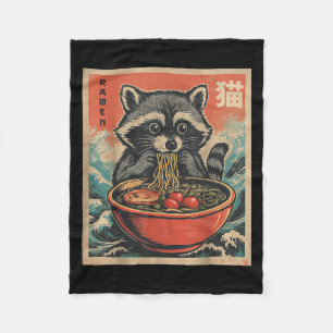 Cobertor De Velo Anime Raccoon Ramen Japonês Funny Kawaii Gift Men