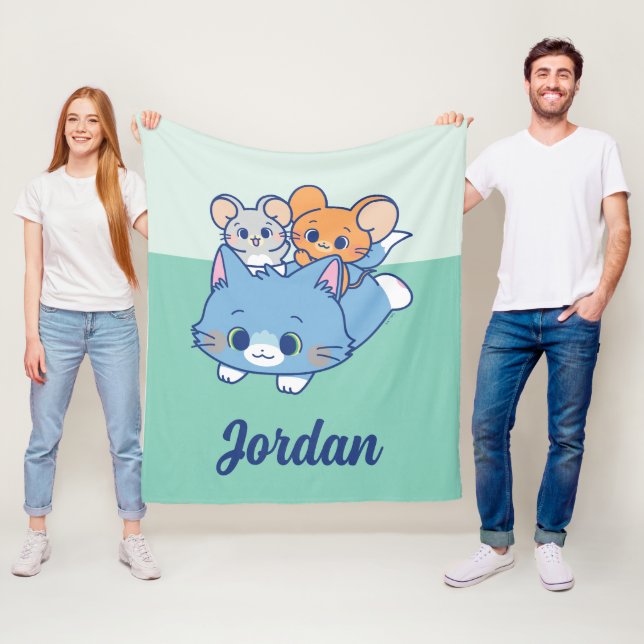 Cobertor De Velo Anime Tom, Jerry e Tuffy (In Situ)