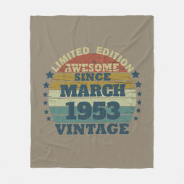 Cobertor De Velo aniversário de 70 anos personalizado de 70