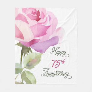 Cobertor De Velo Aniversário de 75 anos da Irmã Jubileu Rosa Rosa