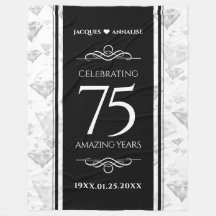 Aniversário de Casamento de Diamante Elegante 75