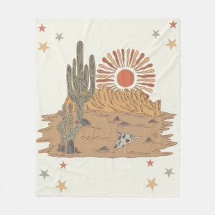 Cobertor De Velo Aniversário do Cowboy do País Ocidental