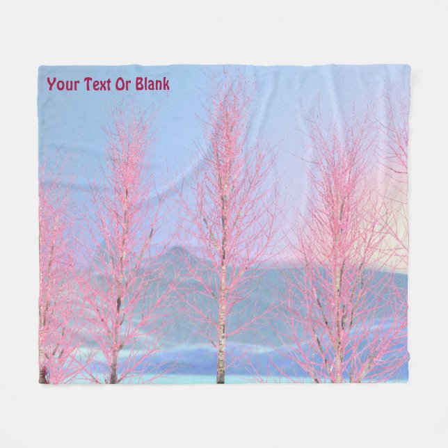 Cobertor De Velo Aniversário do Creme de framboesa (Frente (Horizontal))