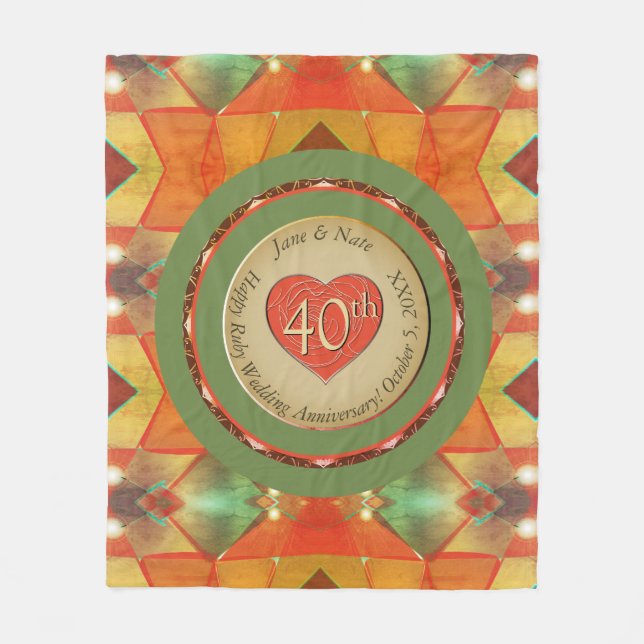 Cobertor De Velo Aniversário Fleece Blanket (Frente)