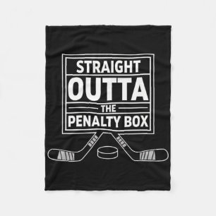 Cobertor De Velo Aniversário Straight Outta The Penalty Box Hóquei 