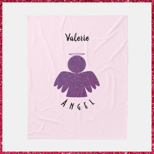 Cobertor De Velo Anjo bonito Roxo