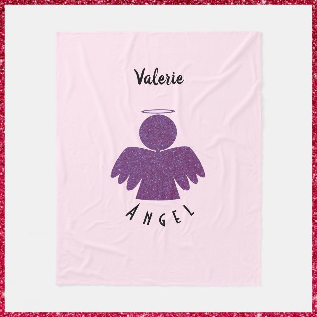 Cobertor De Velo Anjo bonito Roxo (Criador carregado)