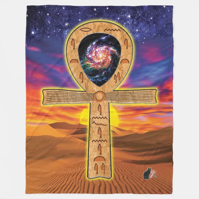 Cobertor De Velo Ankh Fleece Blanket (Frente)