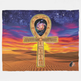 Cobertor De Velo Ankh Fleece Blanket