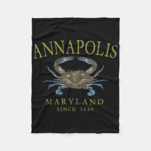 Cobertor De Velo Annapolis Maryland Caranguejo Azul Desde 1649 Oliv