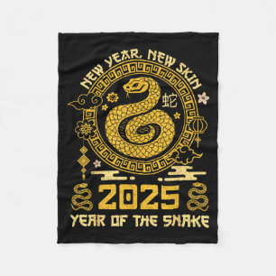 Cobertor De Velo Ano Da Serpente 2025 Feliz Ano Novo Lunar Chinês