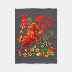 Cobertor De Velo Ano do Cavalo Ano Novo Lunar Vietnamita Fogo H