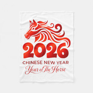 Cobertor De Velo Ano Do Cavalo Lunar Ano Novo Chinês Fogo Cavalo