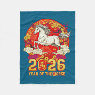 Cobertor De Velo Ano novo chinês 2026 ano do cavalo 2026 lunar