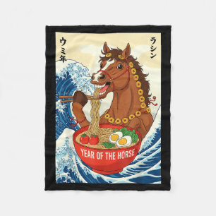 Cobertor De Velo Ano Novo Chinês do Zodíaco do Cavalo 2026 Ramen Eu