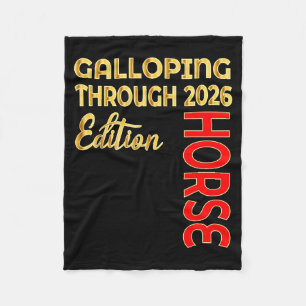 Cobertor De Velo Ano Novo Galopante Feliz do Cavalo 2026