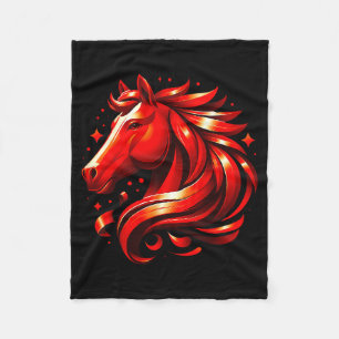 Cobertor De Velo Ano Novo Zodíaco Cavalo Chinês