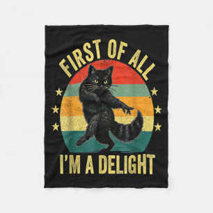 Cobertor De Velo Antes De Mais Nada Sou Um Delicioso Gato Rugidor D