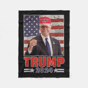 Cobertor De Velo Anti Joe Biden Conservador Engraçado Donald Trump