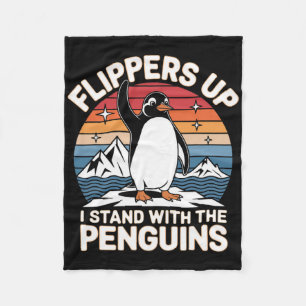 Cobertor De Velo Anti Trump Flippers Acima Eu Apoio Os Pinguins M