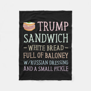 Cobertor De Velo Anti Trump Sinal de Sandwich Engraçado