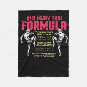 Cobertor De Velo Antiga Fórmula de Muay Thai Kickboxing Boxeador Ta