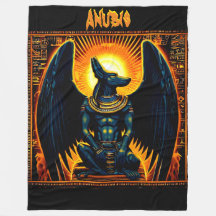Anubis Egípcio Deus Fleece Blanket