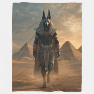 Cobertor De Velo Anubis throw blanket – Egyptian Mythology Wall Art