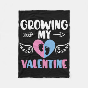 Cobertor De Velo Anunciando Minha Gravidez ao Meu Valentim de uma M