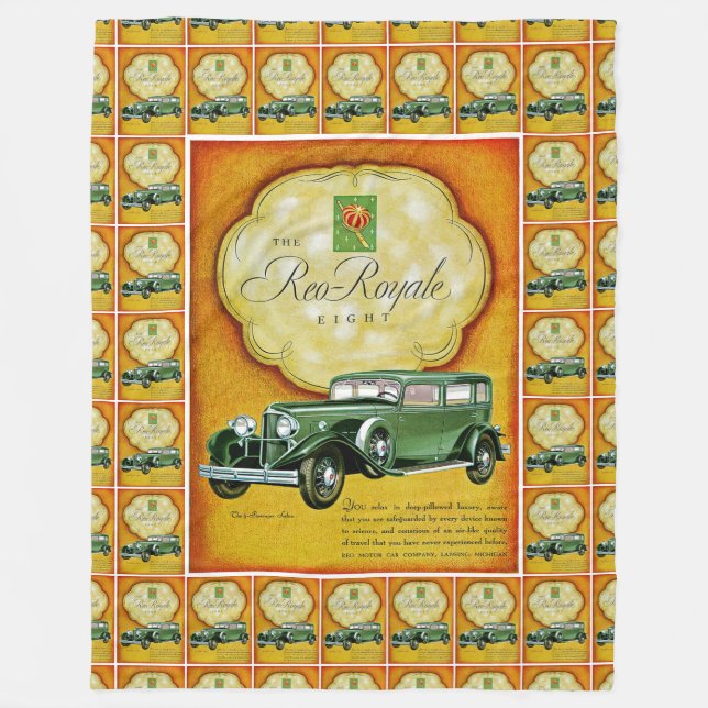 Cobertor De Velo Anúncio para automóveis ReoRoyale Oito (Frente)