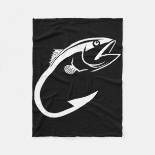 Cobertor De Velo Anzol de Atum Minimalista Pescador Amante da Pesca