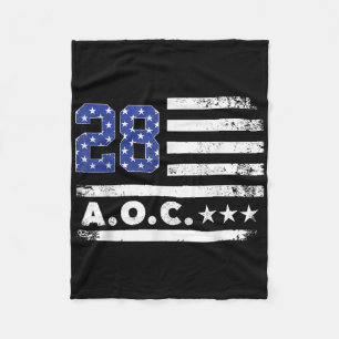 Cobertor De Velo Aoc 2028 A.c. 2028 Para Presidente Americano Flag