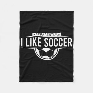 Cobertor De Velo Aparentemente Eu Gosto de Futebol – Design Diverti