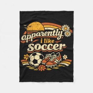 Cobertor De Velo Aparentemente Eu Gosto de Futebol Retro Futebol Fl