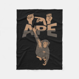 Cobertor De Velo Ape Asl Gesto Mão Surda Perda de Consciência