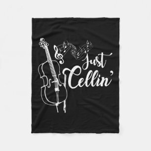 Cobertor De Velo Apenas Cellin Engraçado Cellista Músico Presente C