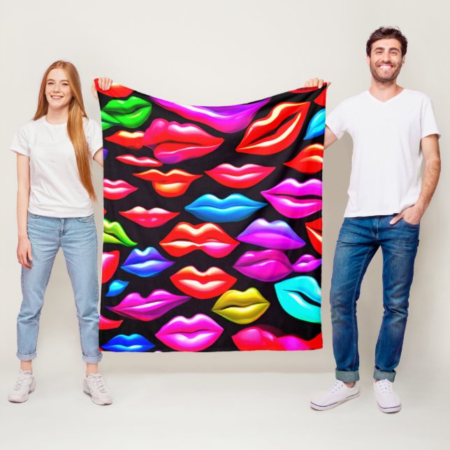 Cobertor De Velo Apenas Lábios Bonito (In Situ)