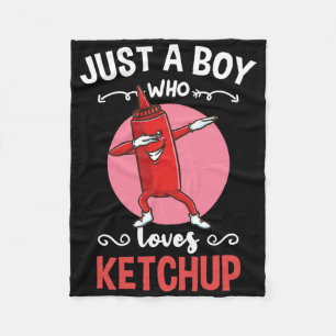 Cobertor De Velo Apenas um garoto que ama ketchup 
